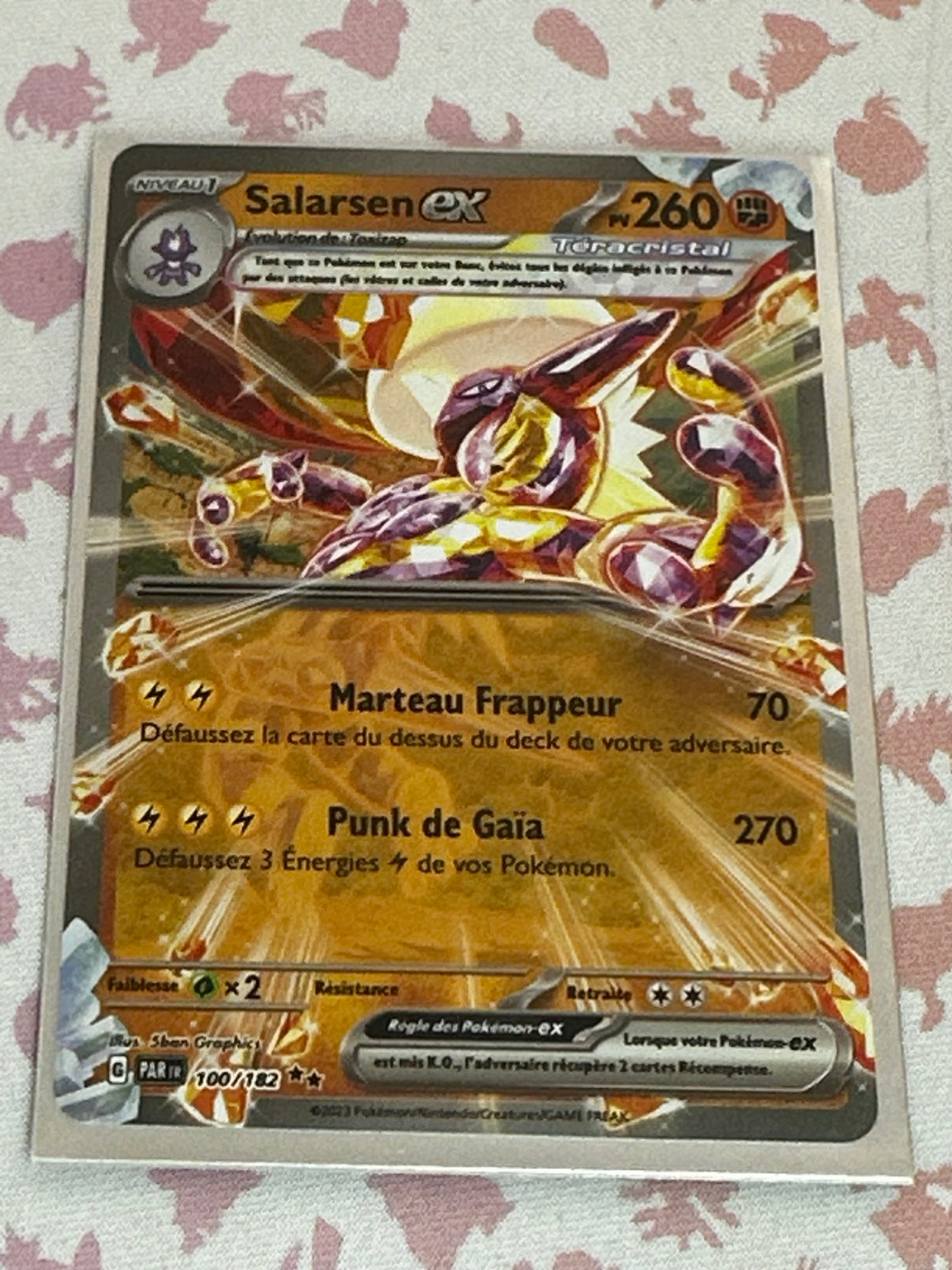 Carte Pokemon Salarsen ex