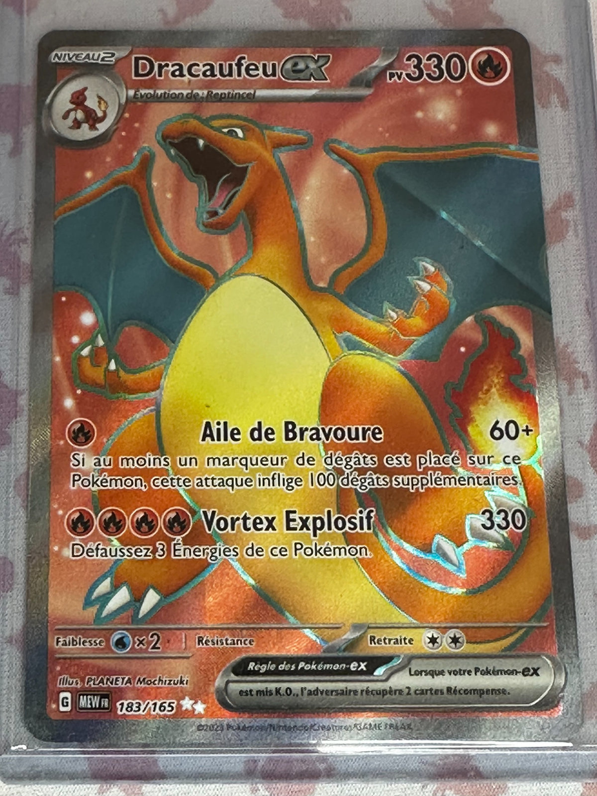 Dracaufeu ex 183/165 recto