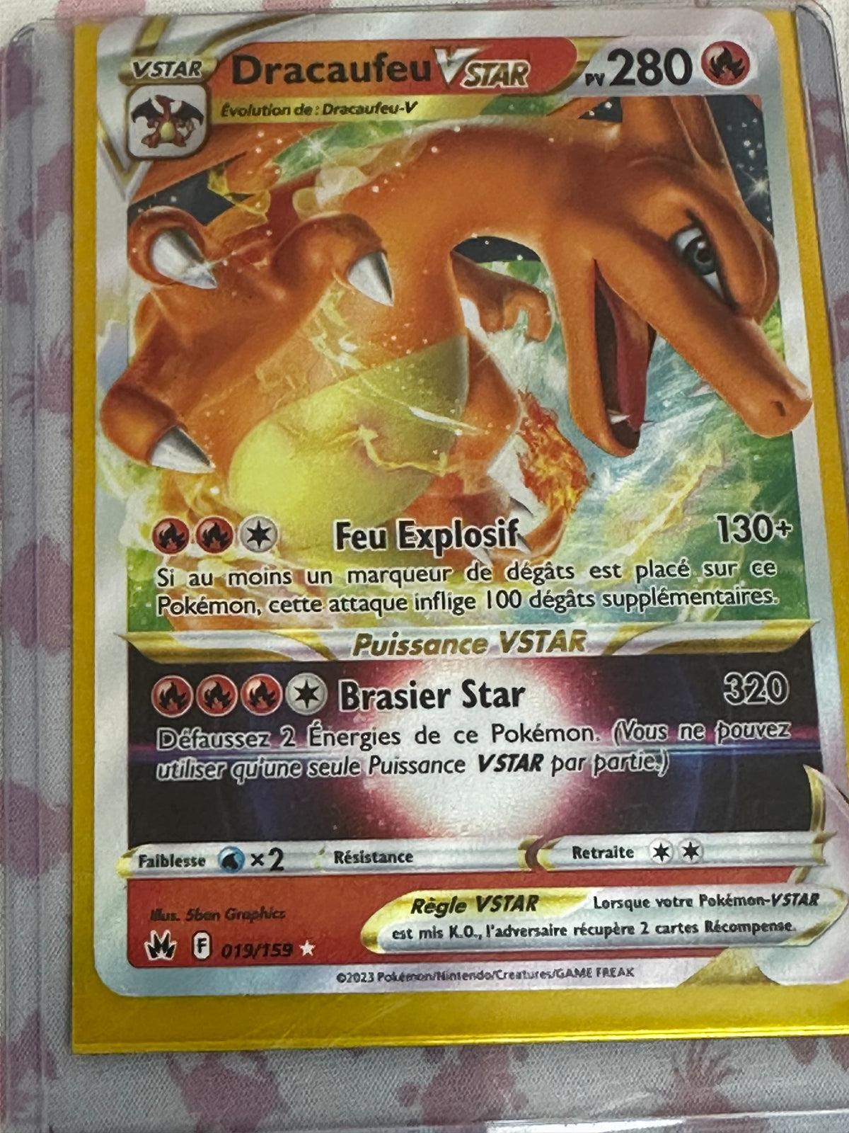 Dracaufeu VSTAR 019/159 recto
