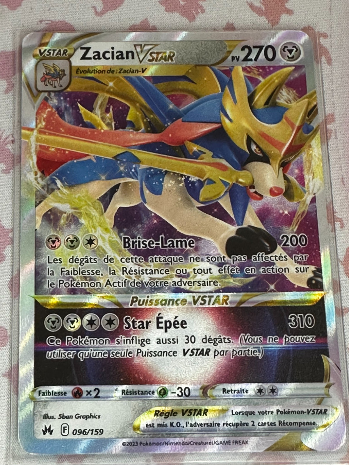 Zacian VSTAR 096/159 recto