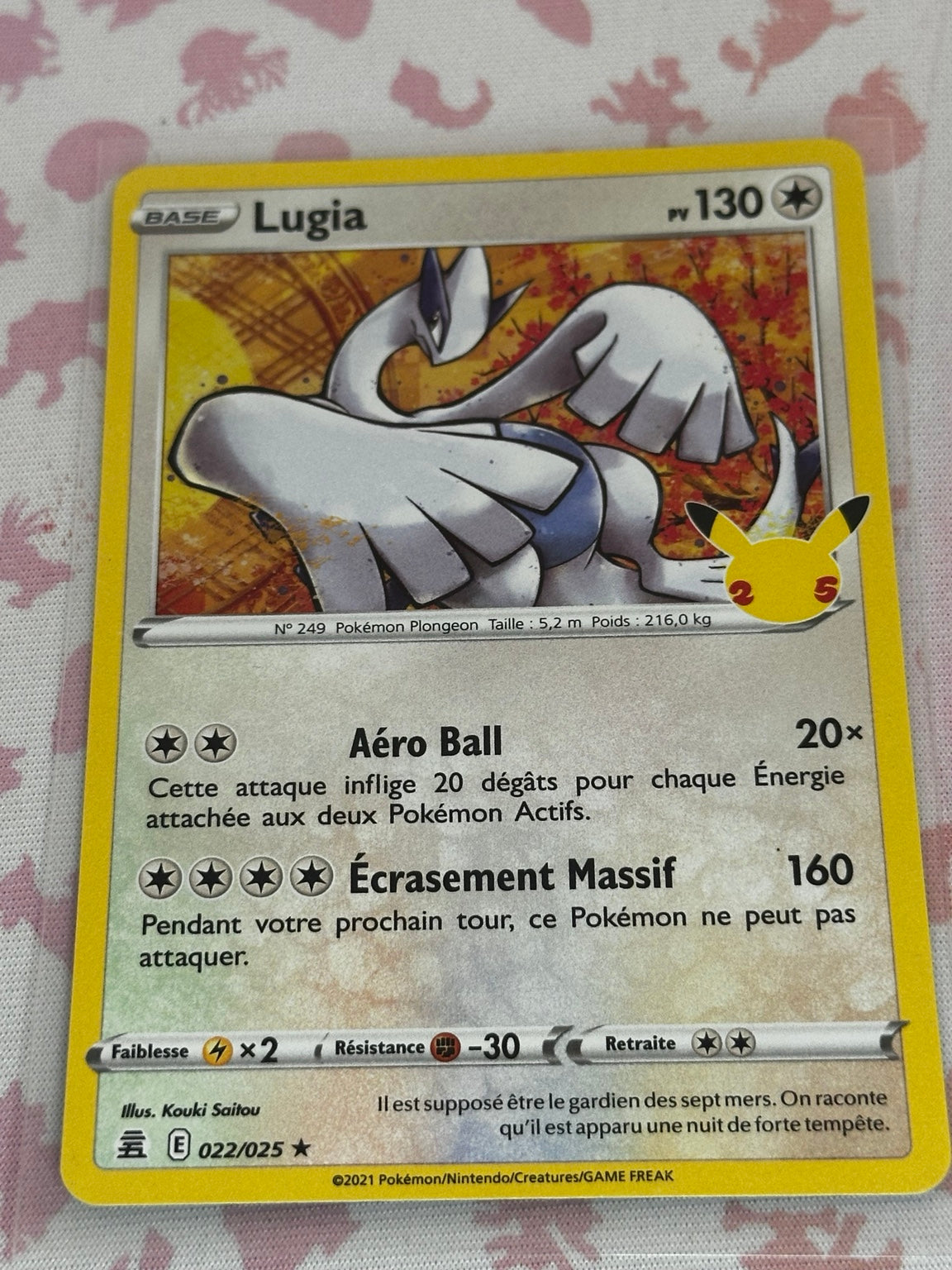 Lugia 022/025 Célébrations 25 ans - Carte Pokémon française