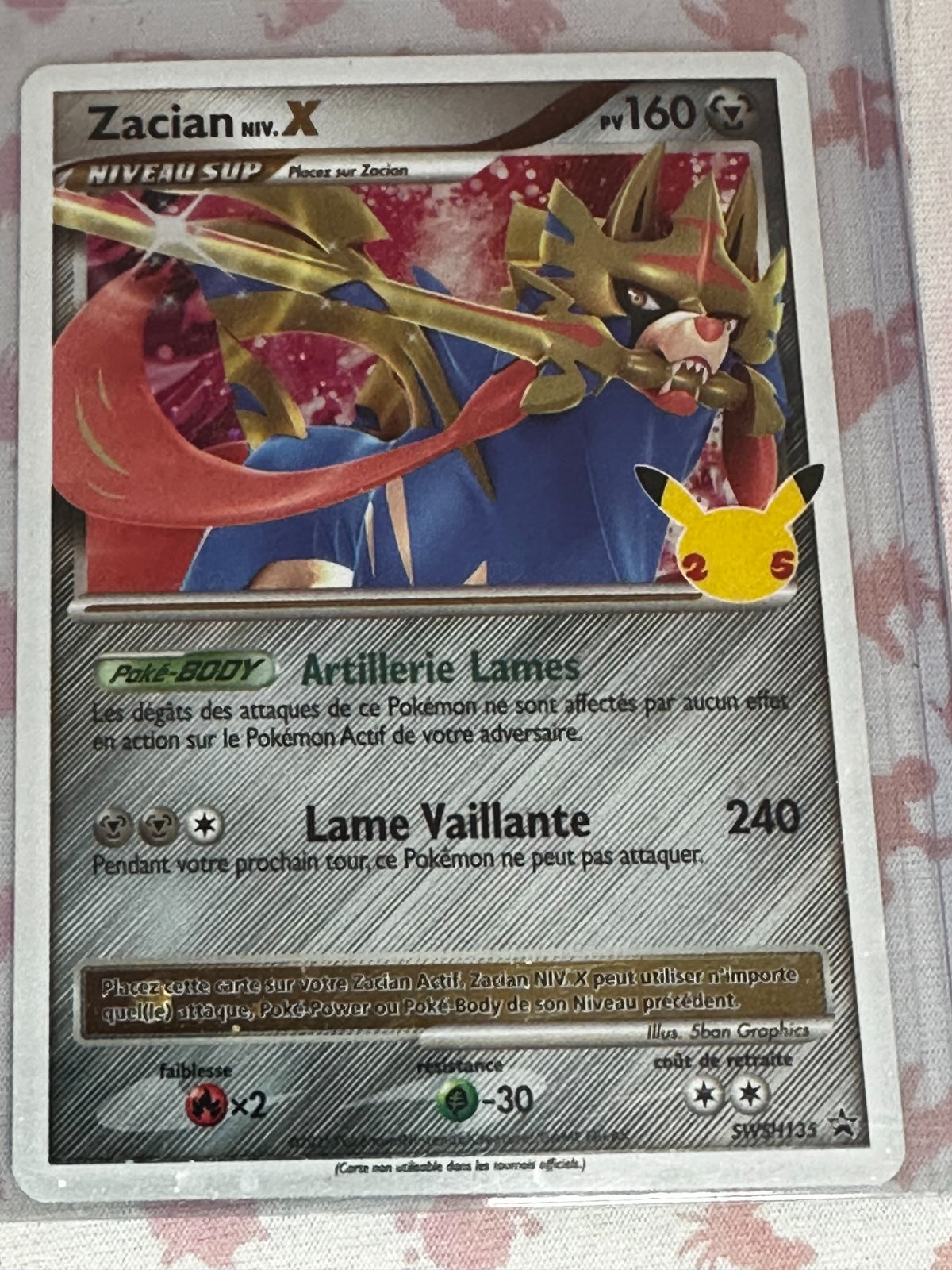 Zacian Niv. X SWSH135 recto