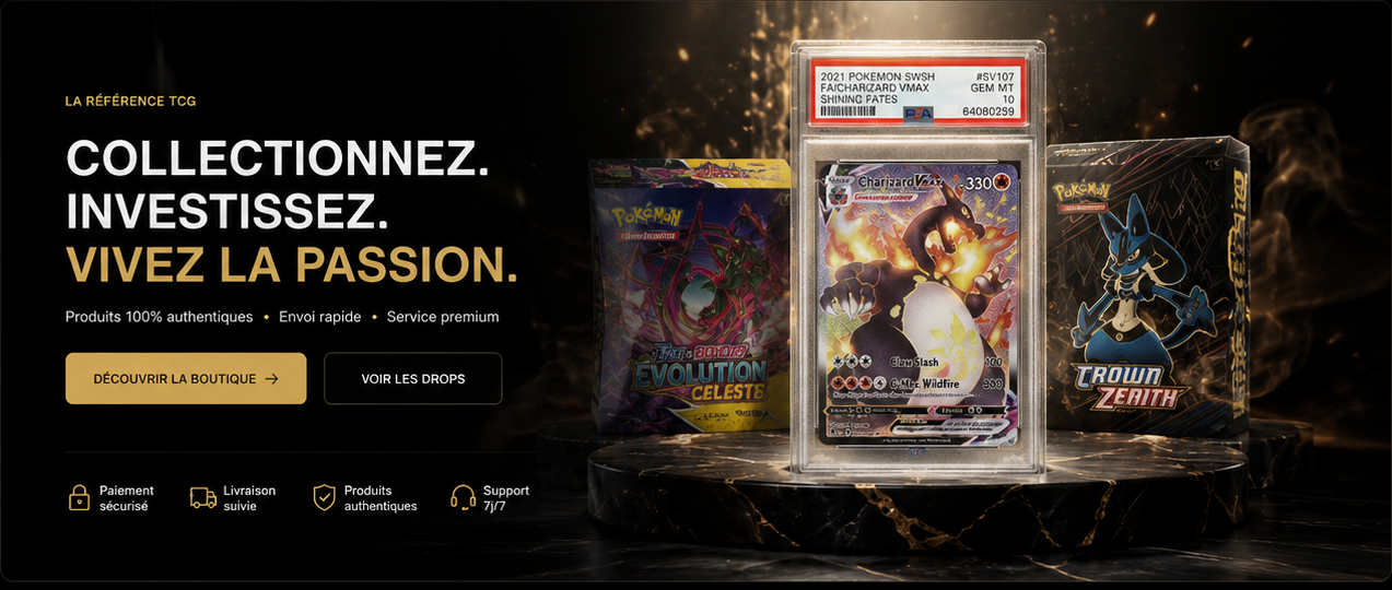 Collectionnez, investissez, vivez la passion — Poketopia